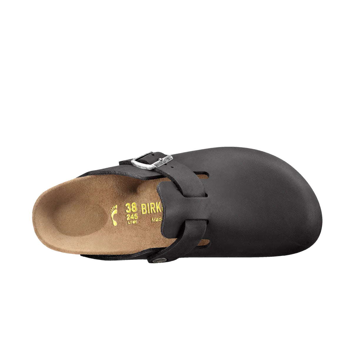 Birkenstock Boston Black Oiled Leather Regular