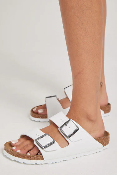 Birkenstock Arizona White Birko-Flor Narrow