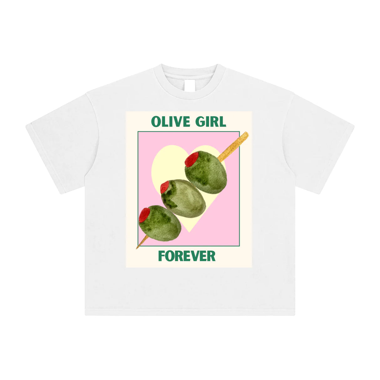 Olive Girl Oversized Tee