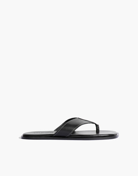 Nadia Sandal | Black Contrast Stitch