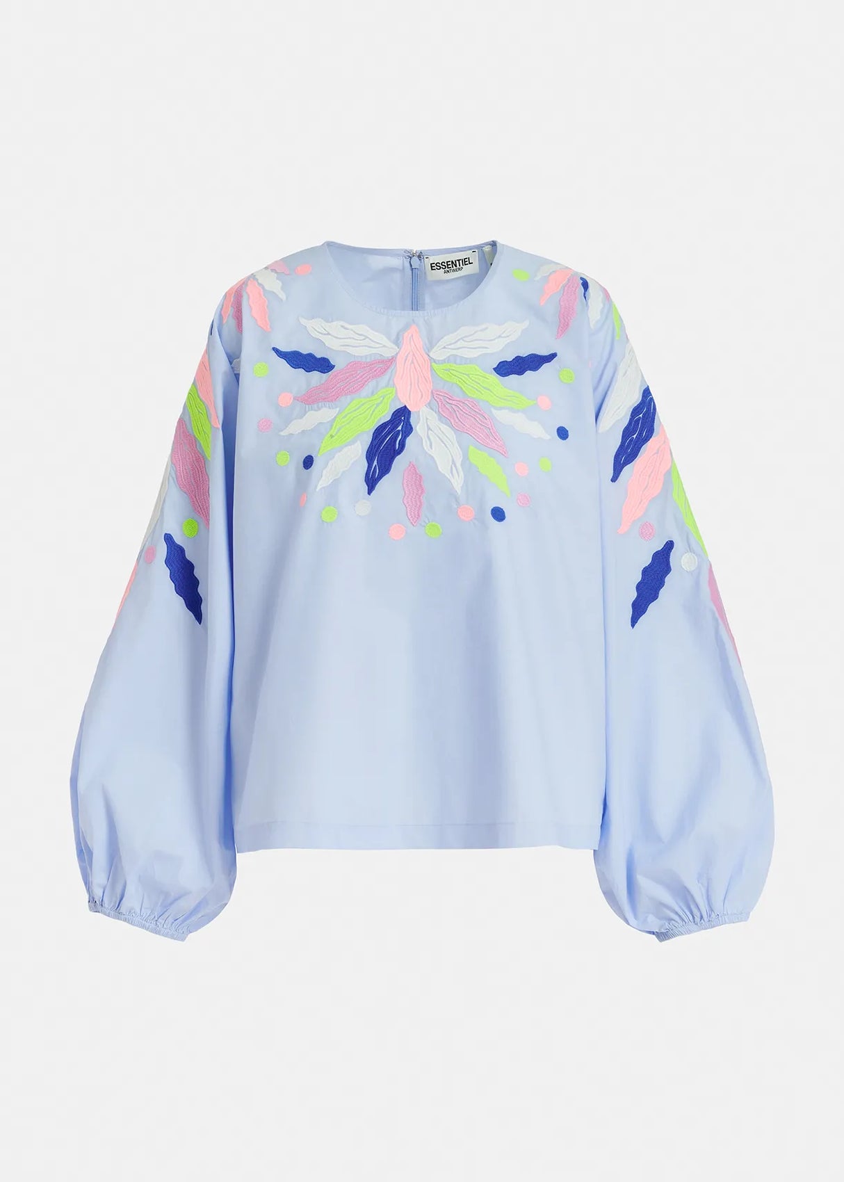 Galaxy Embroidered Top | Mineral Blue