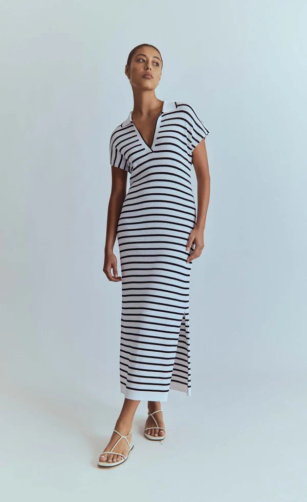 Prairie Dress | Midnight Stripe