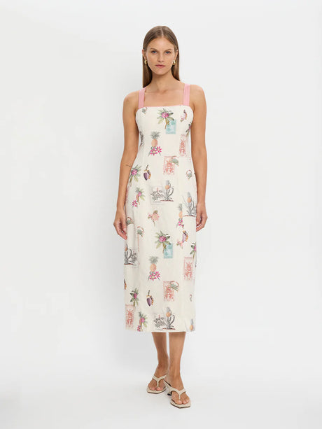 Lyra Tie Back Midi Dress