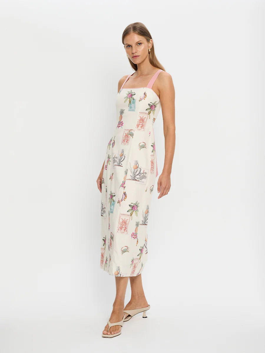 Lyra Tie Back Midi Dress