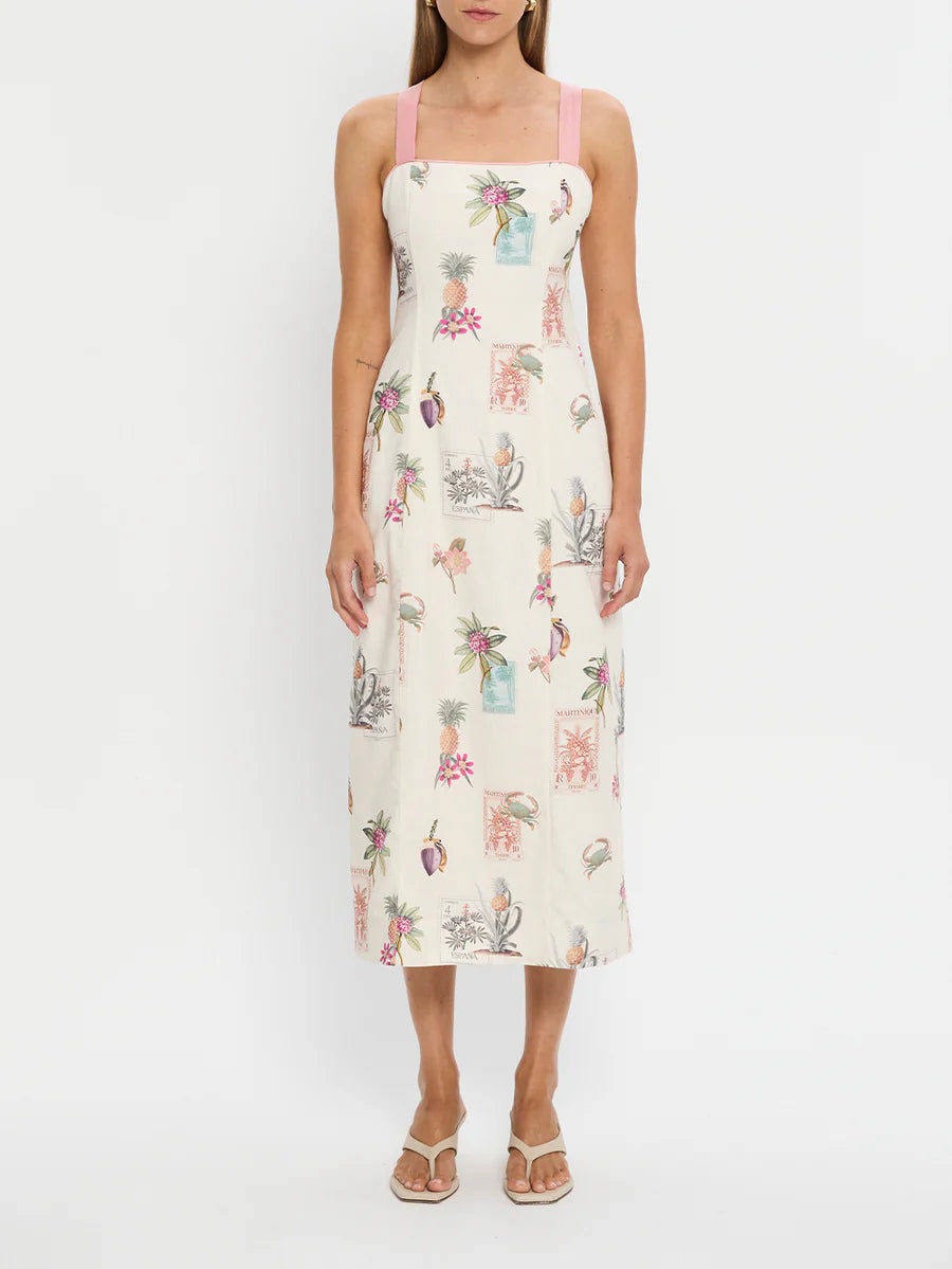 Lyra Tie Back Midi Dress