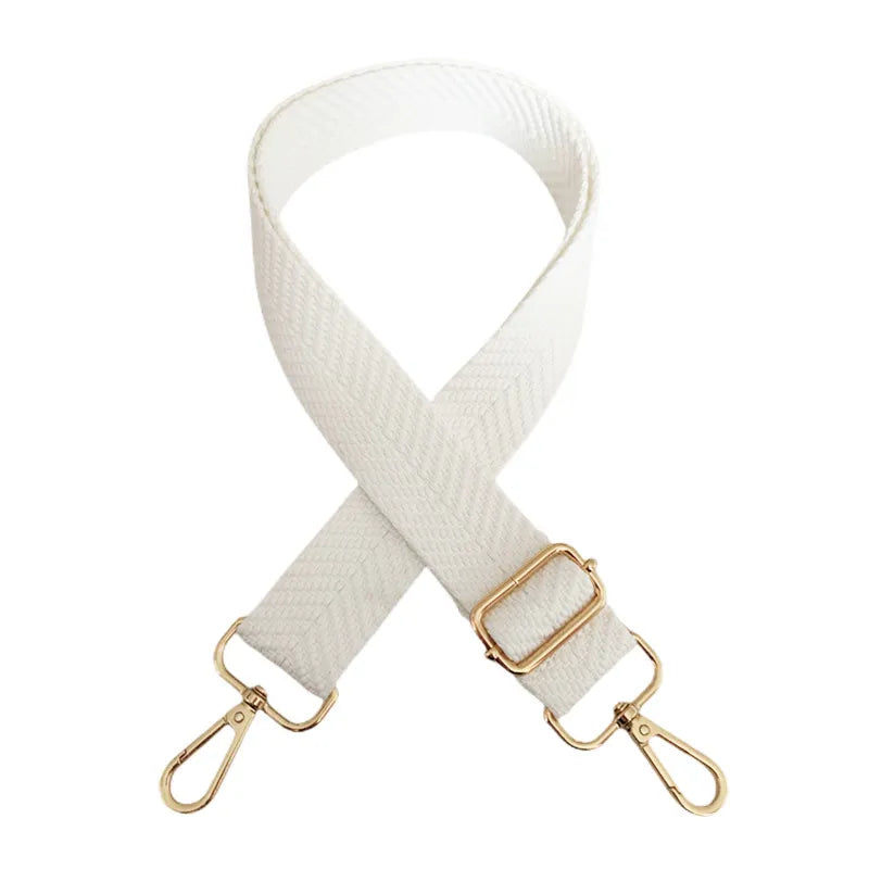 Bag Strap Polyester Colour Block | White