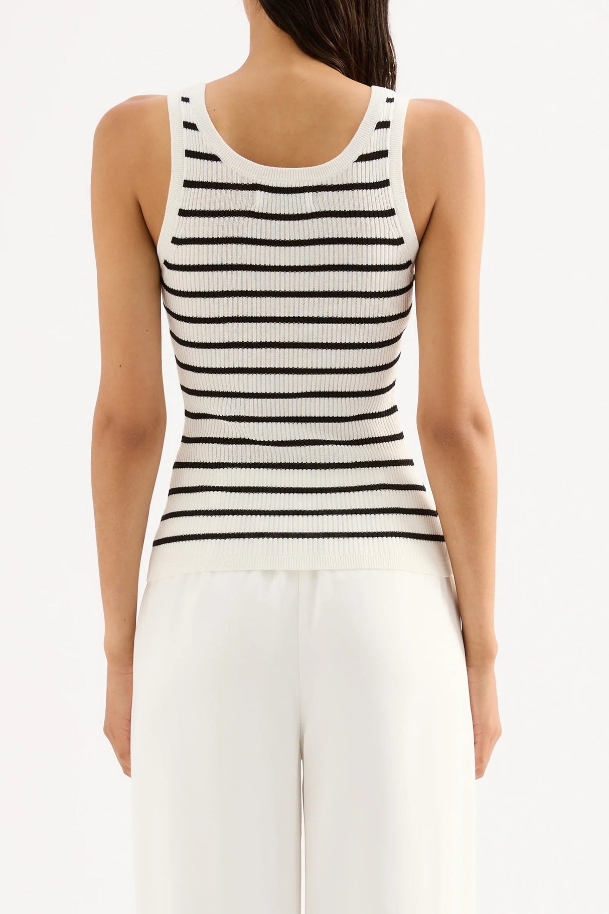 Rowan Knit Tank | Black Stripe