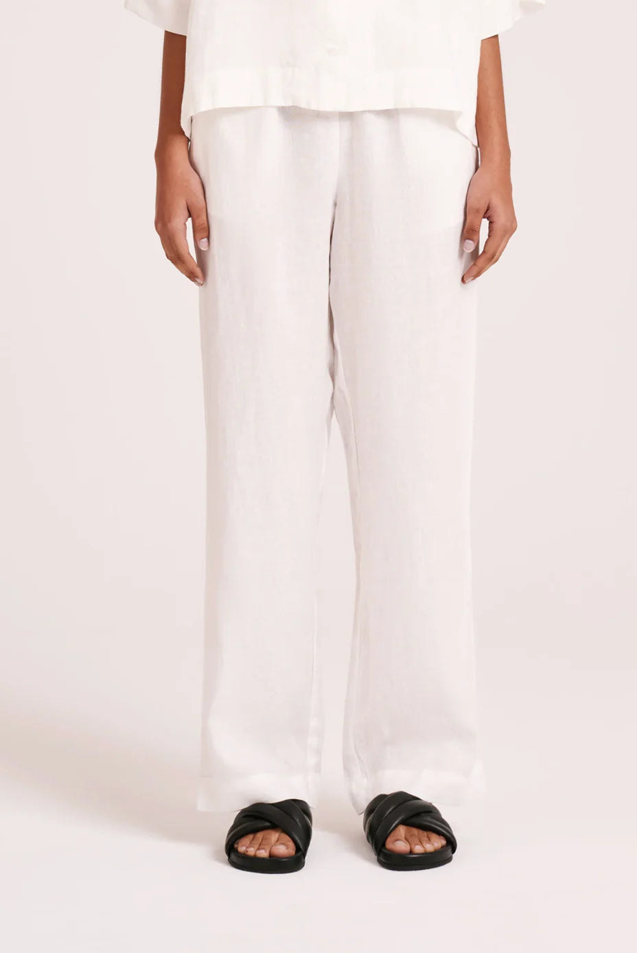 Lounge Linen Pant | White