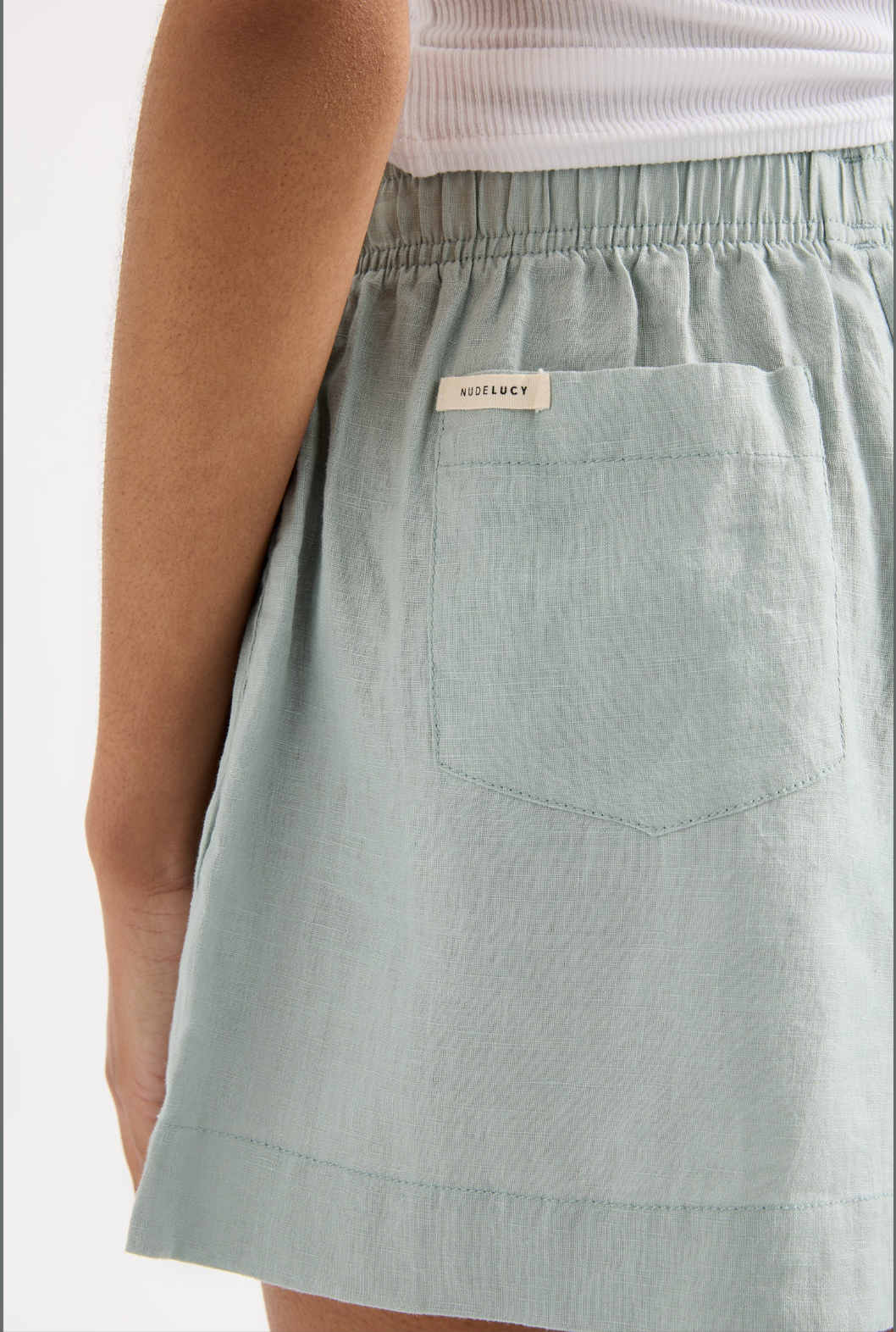 Lounge Linen Shorts | Seafoam