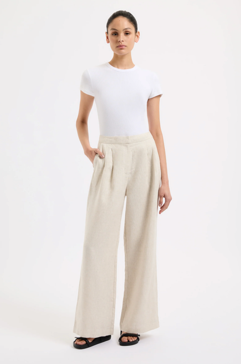 Thilda Linen Pant | Natural