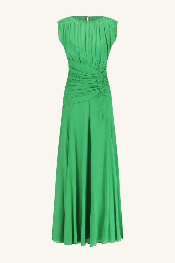 Blair High Neck Maxi Dress | Apple Green