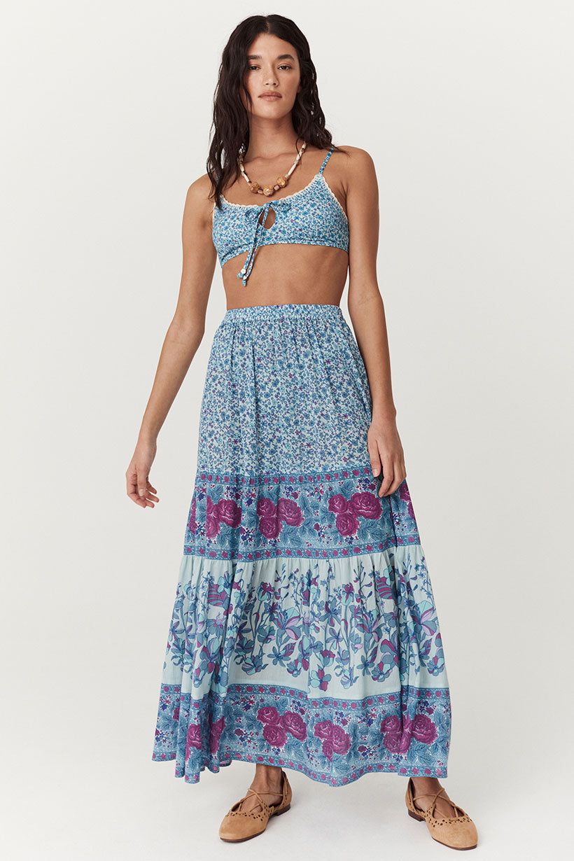 Love Jetty Maxi Skirt | Blue Nirvana