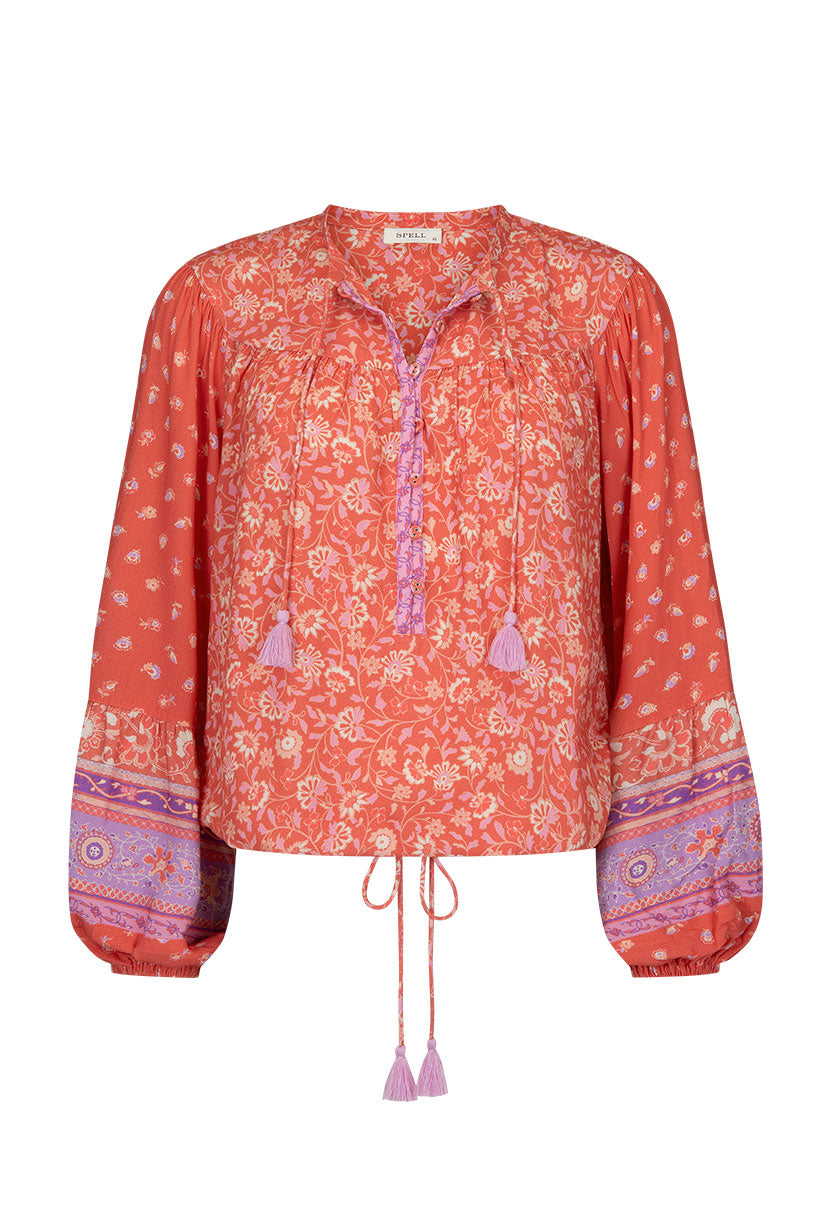 Sunshine Bandit Blouse | Cayenne