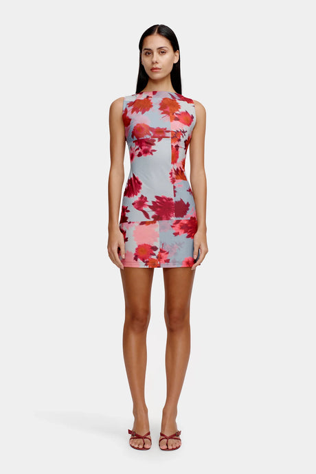 Teisha Mini Dress | Patchwork Bouquet