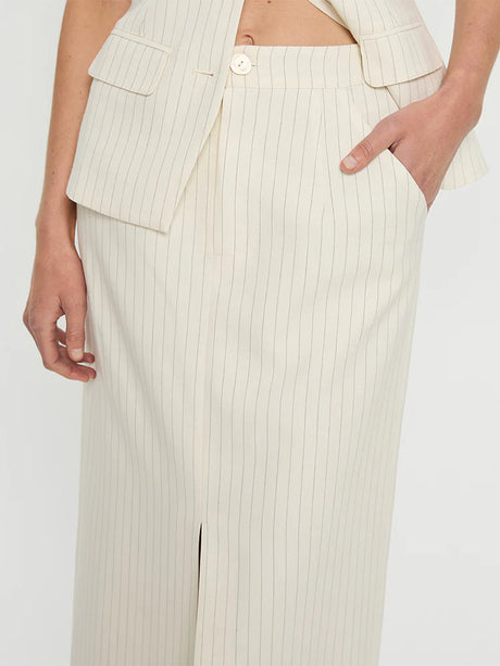 Yara Midi Skirt | Stripe