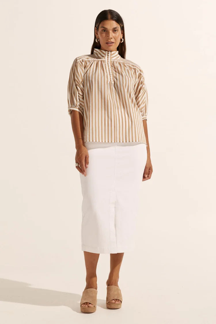 Adage Top | Flax Stripe