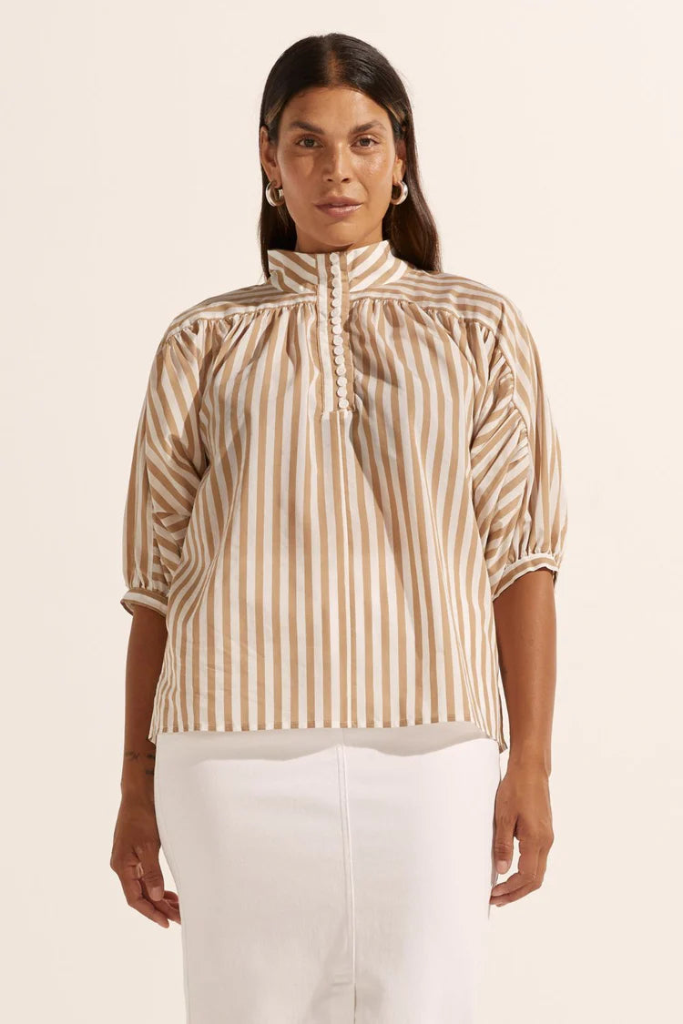 Adage Top | Flax Stripe