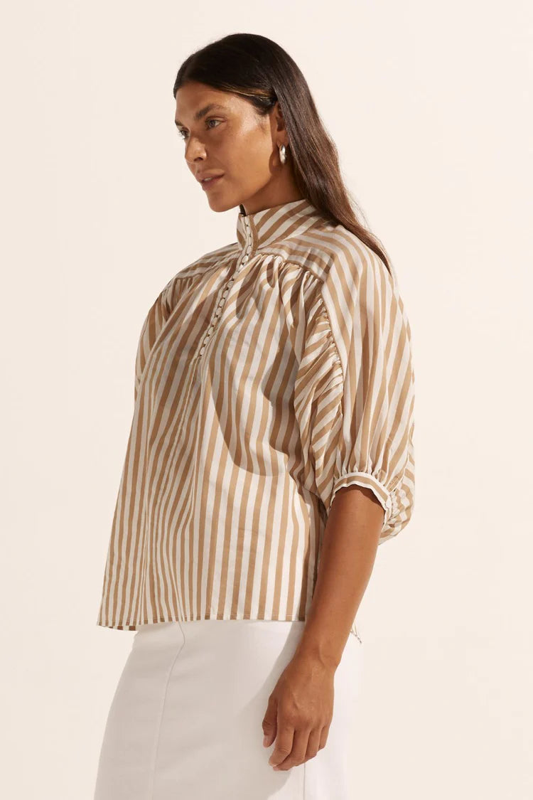 Adage Top | Flax Stripe