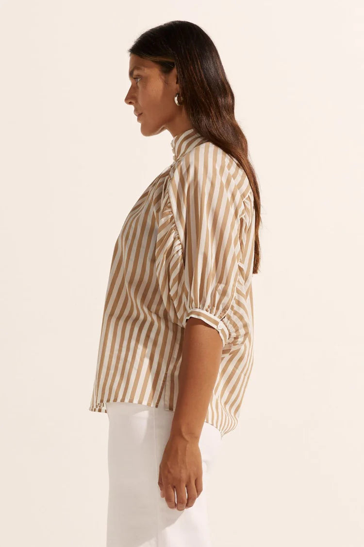 Adage Top | Flax Stripe