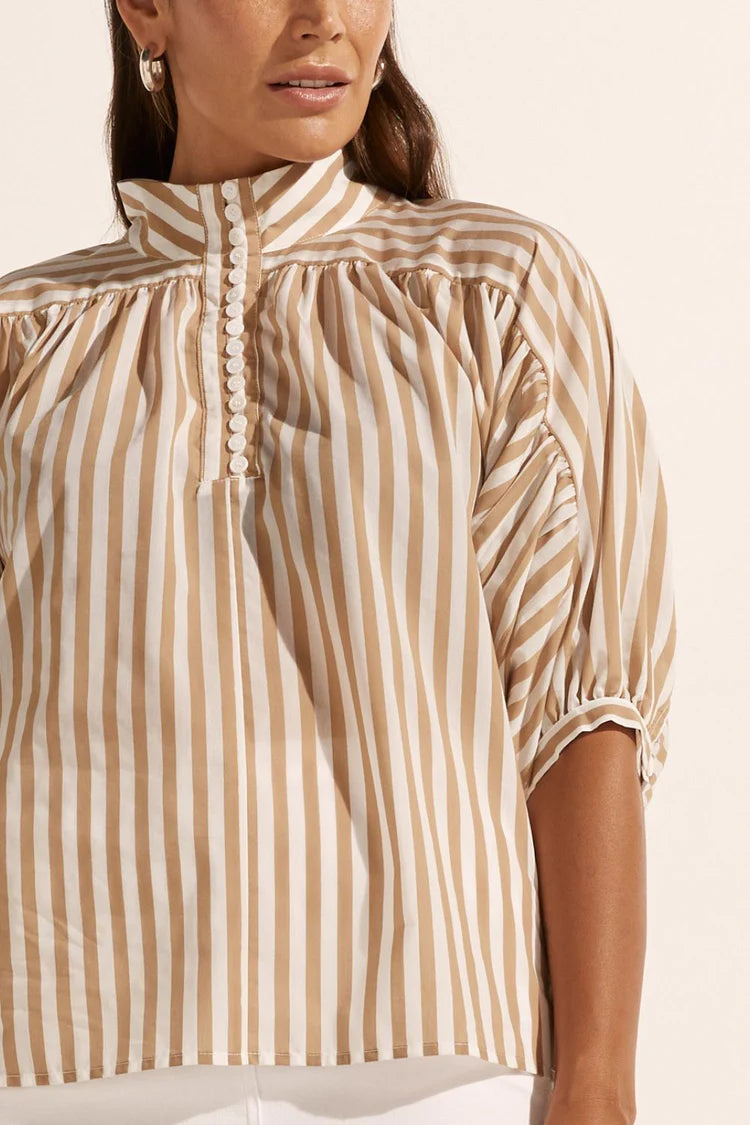 Adage Top | Flax Stripe