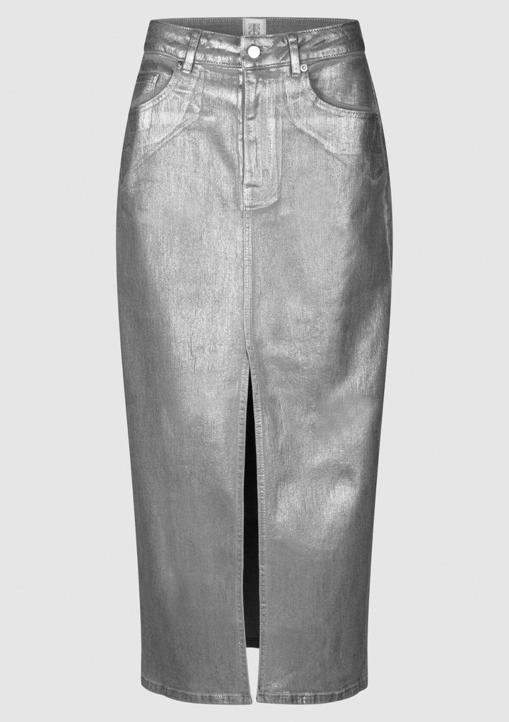 Aspect Metalic Skirt | Silver