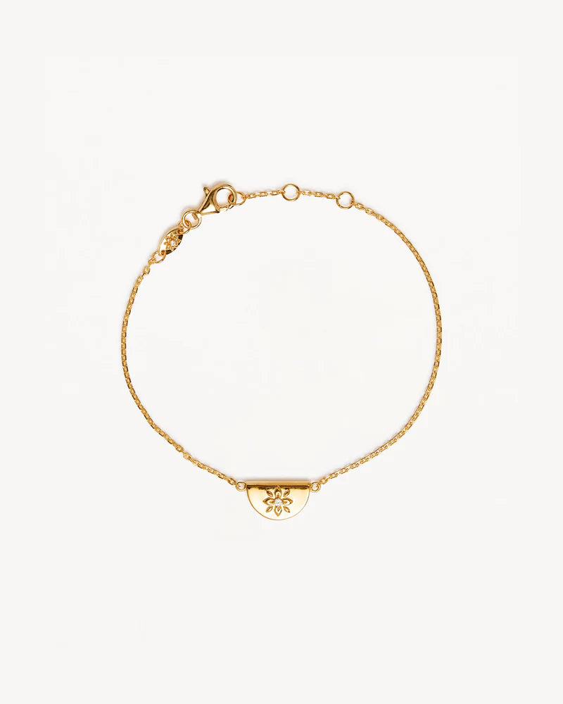 18K Gold Vermeil Lotus Bracelet