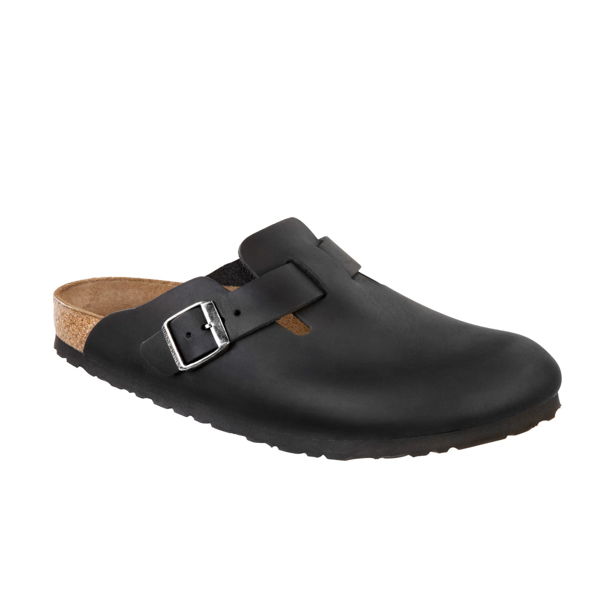 Birkenstock Boston Black Oiled Leather Regular