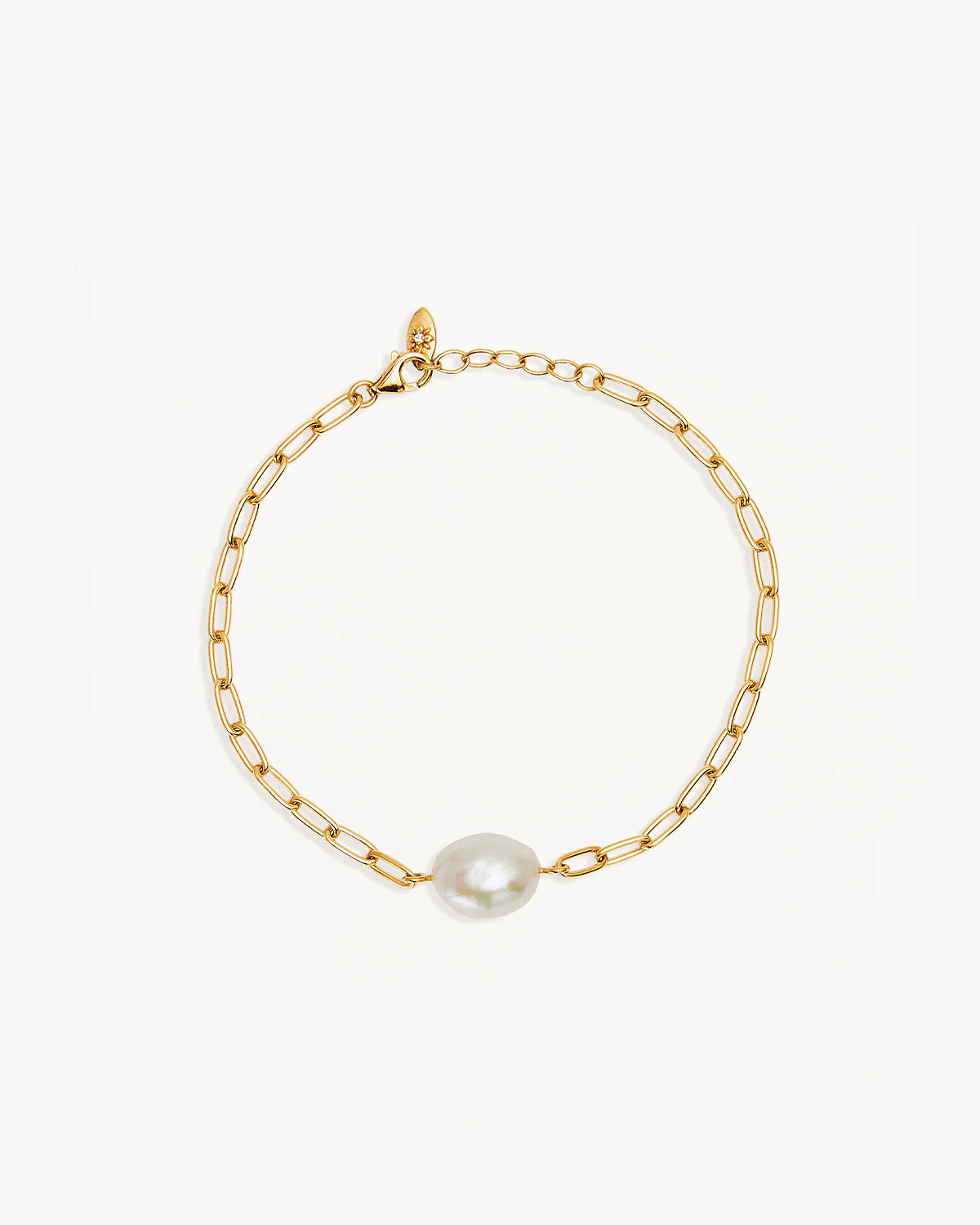 18k Gold Vermeil Breathe Pearl Bracelet