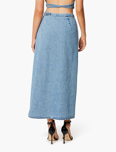 Charlie Maxi Skirt | Vintage Blue