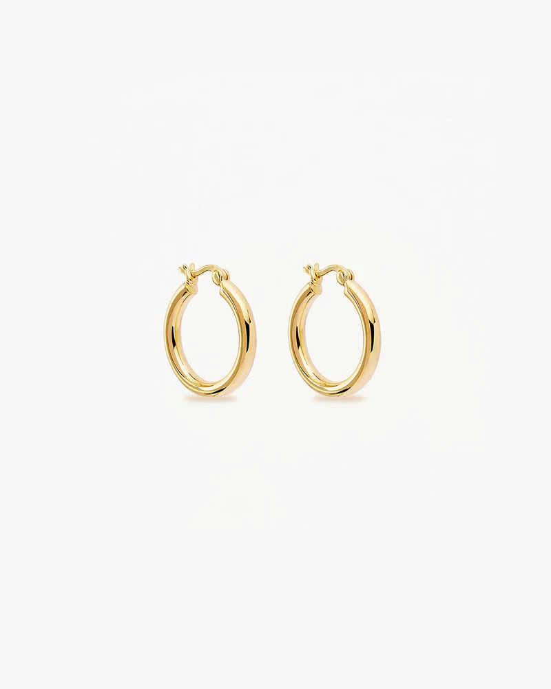 18k Gold Vermeil Sunrise Large Hoops