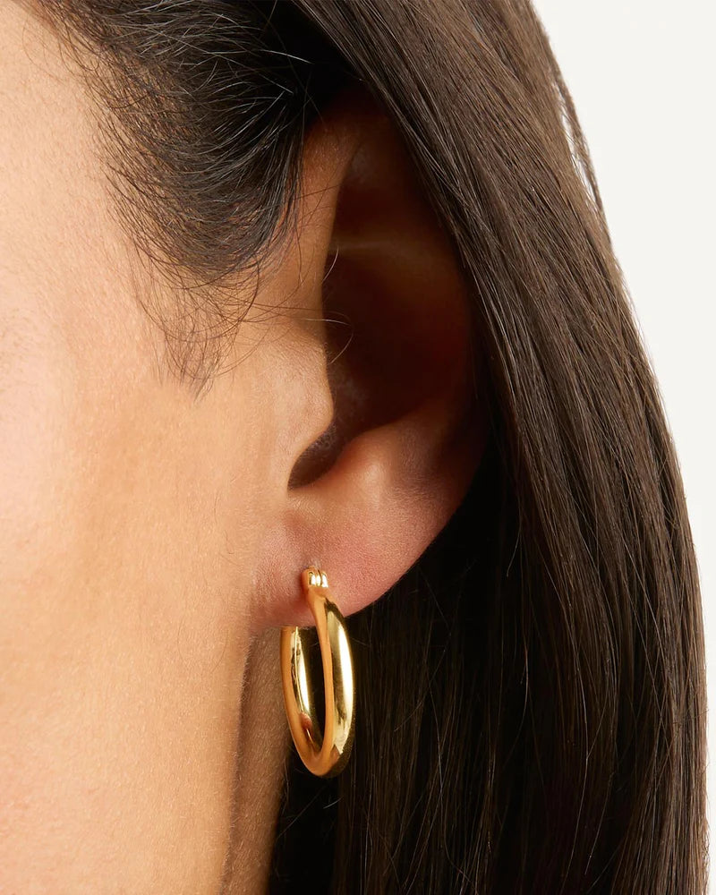 18k Gold Vermeil Sunrise Large Hoops