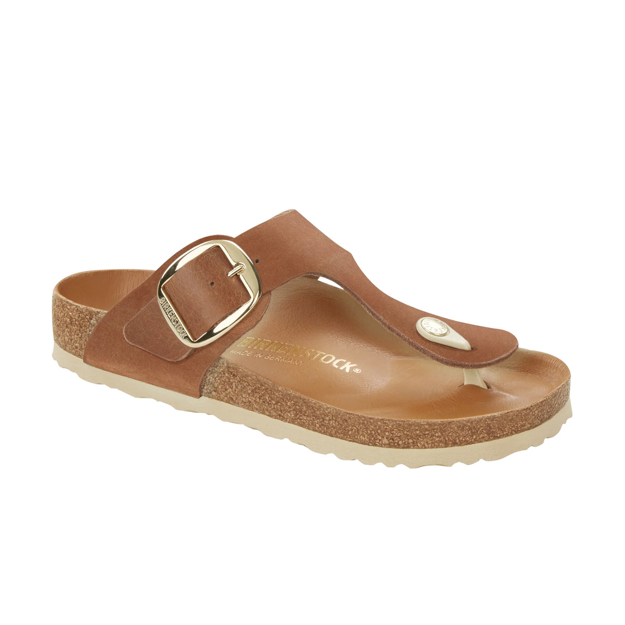 Birkenstock Gizeh Big Buckle Oiled Leather | Cognac