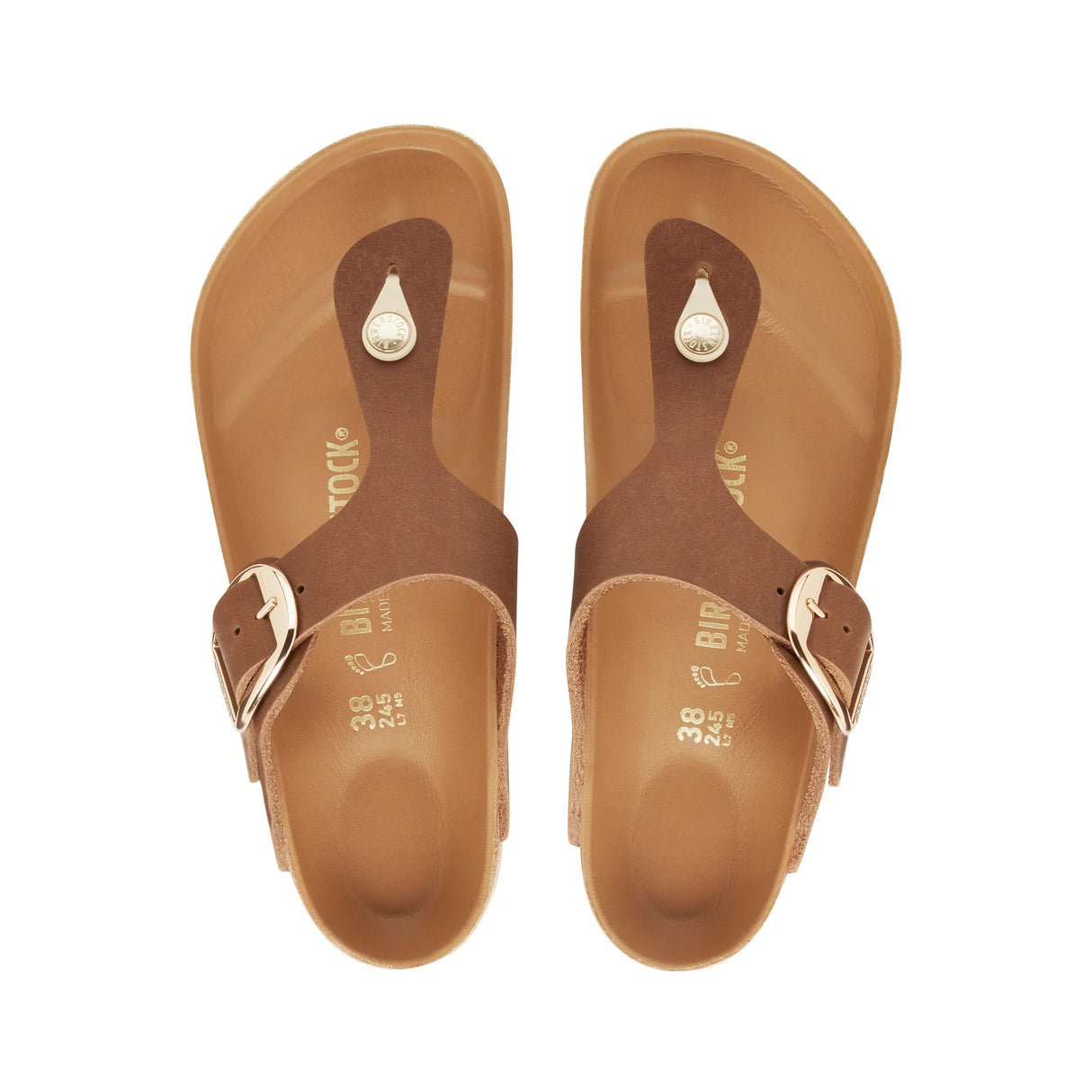 Birkenstock Gizeh Big Buckle Oiled Leather | Cognac