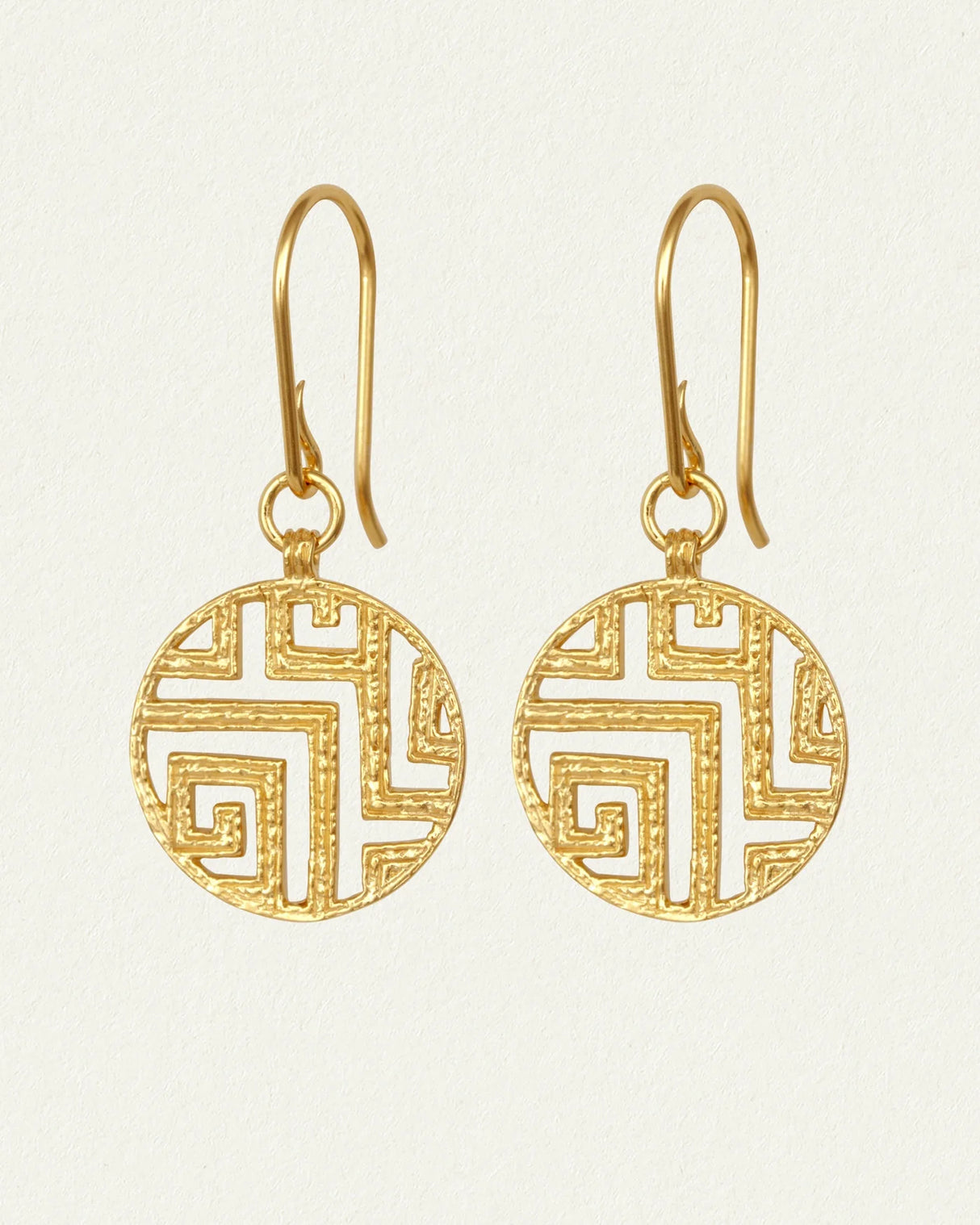 Greca Earrings | Gold Vermeil