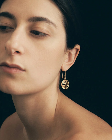 Greca Earrings | Gold Vermeil