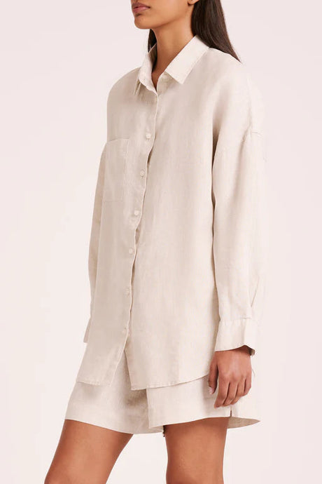 Lounge Heritage Linen Shirt | Natural