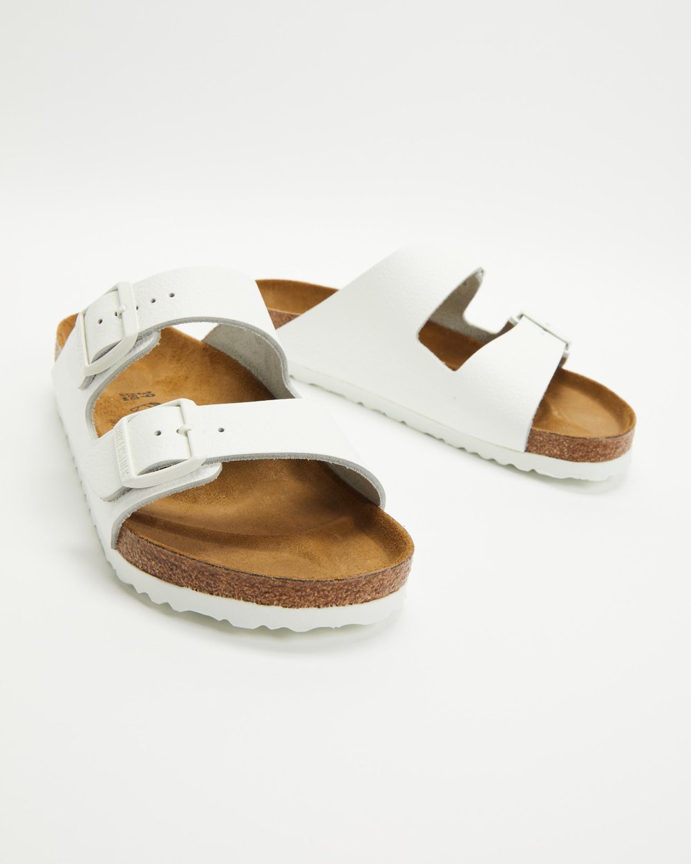 Birkenstock Arizona White Smooth Leather Regular