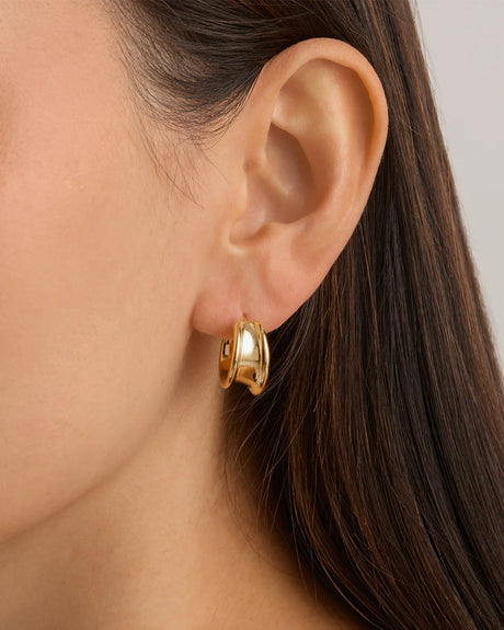 18k Gold Vermeil Muse Large Hoops