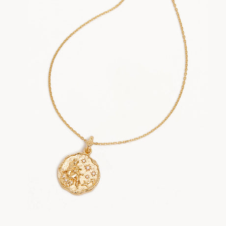 18k Gold Vermeil She is Zodiac Necklace Sagittarius