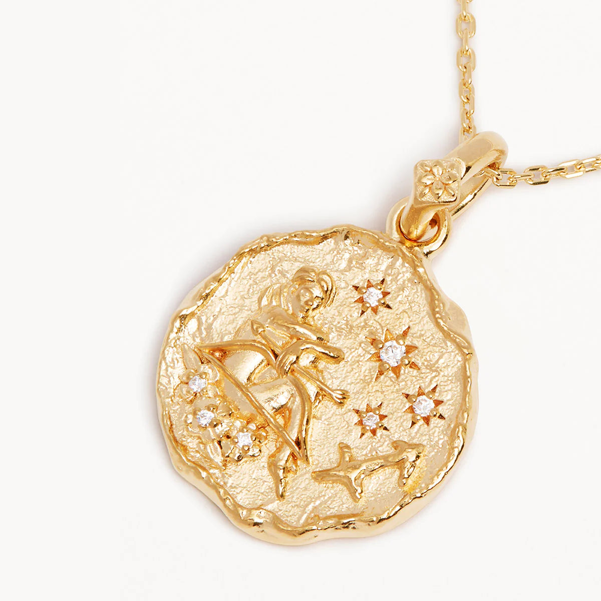 18k Gold Vermeil She is Zodiac Necklace Sagittarius