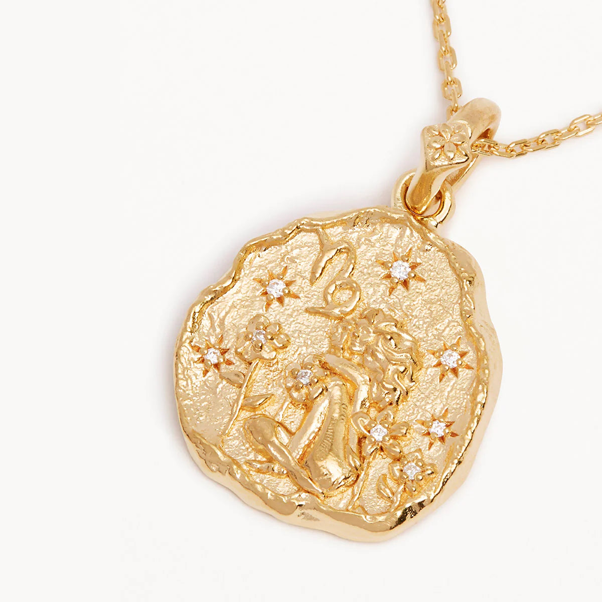 18k Gold Vermeil She is Zodiac Necklace Capricorn