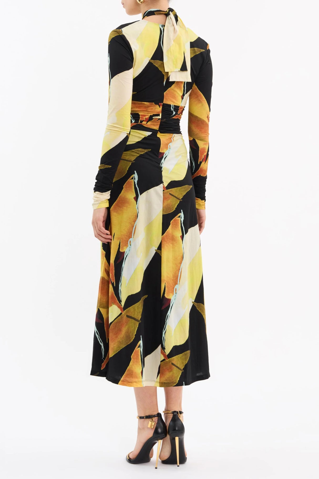 Petals of Paradise L/S Midi Dress