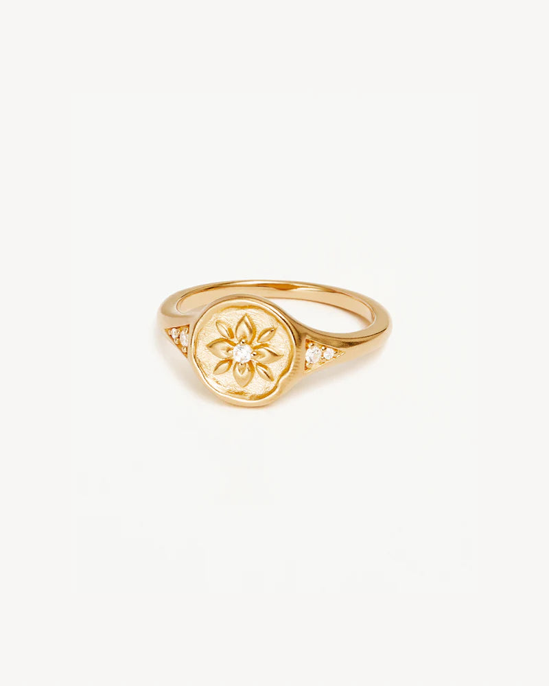 18k Gold Vermeil Live in Love Ring