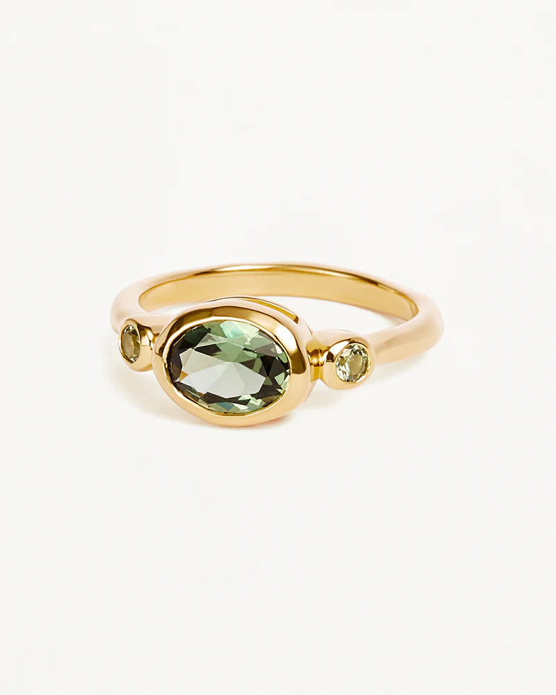 18k Gold Vermeil Radiant Soul Ring - Forest