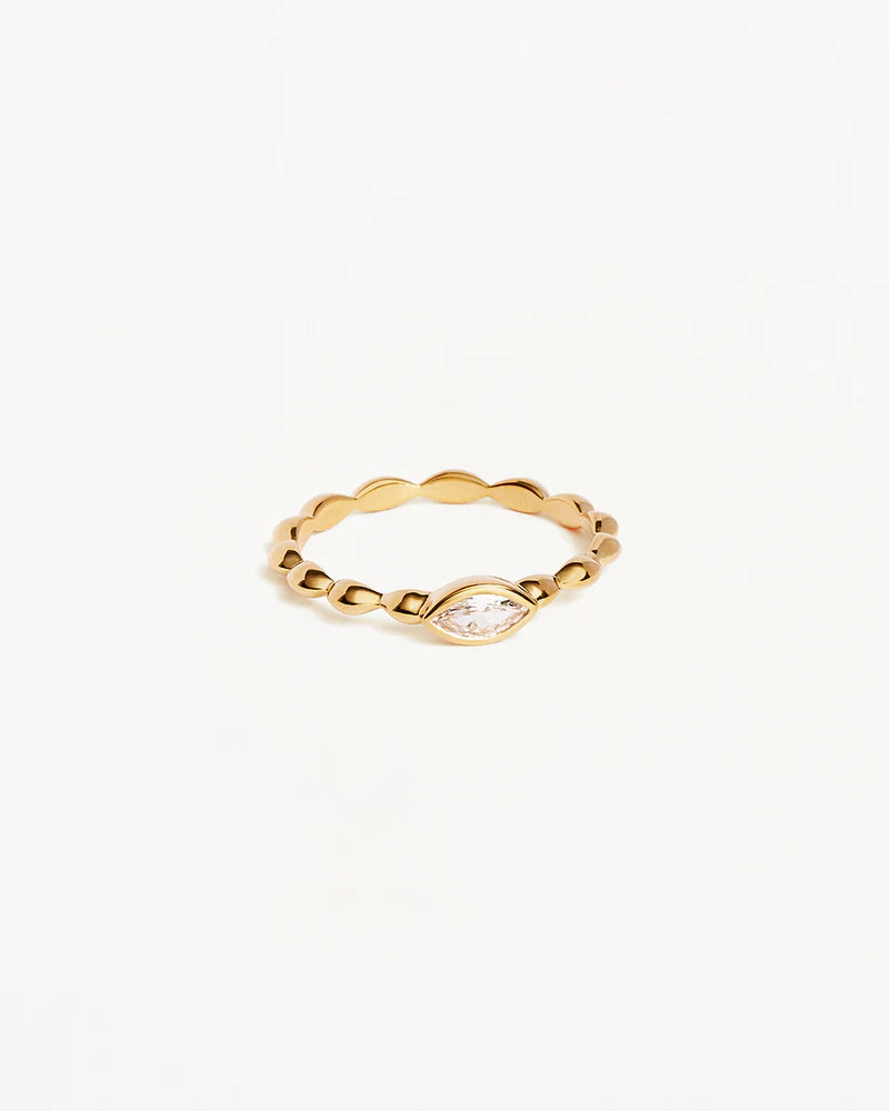 18k Gold Vermeil Lucky Eye Ring