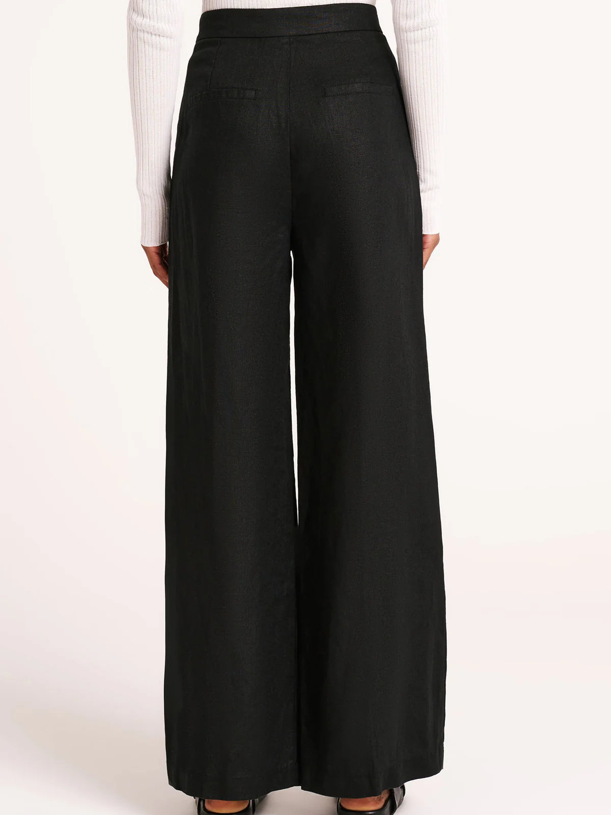 Thilda Linen Pant | Black