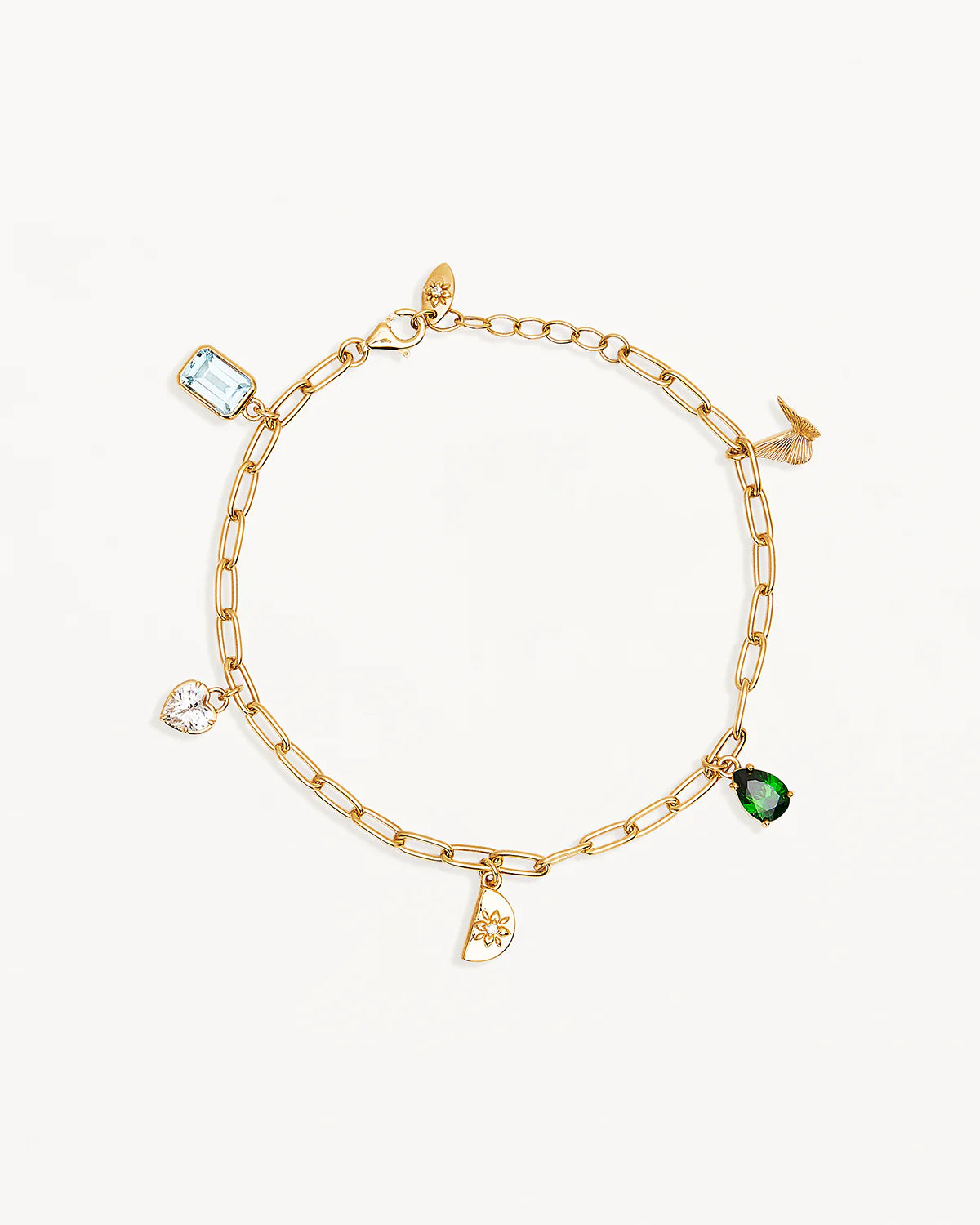 18k Gold Wanderlust Charm Bracelet