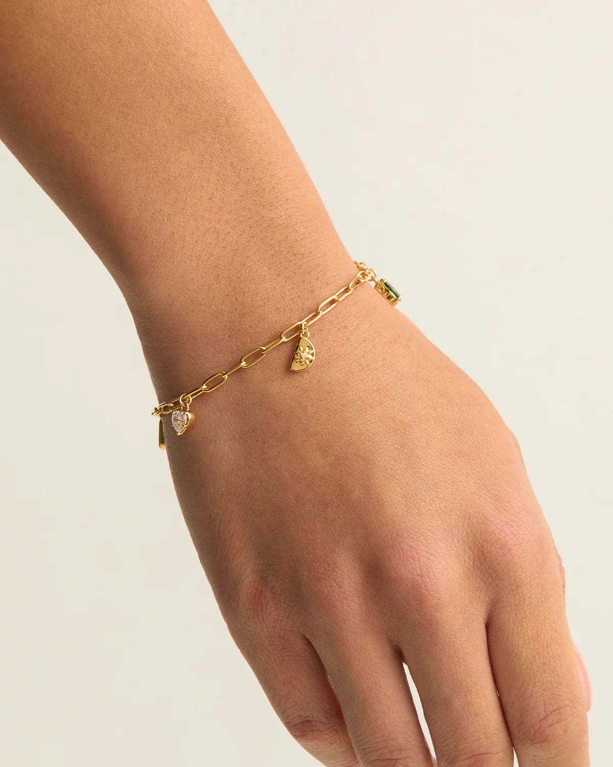 18k Gold Wanderlust Charm Bracelet